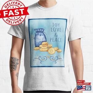 Hanukkah Watercolors C Classic T-Shirt